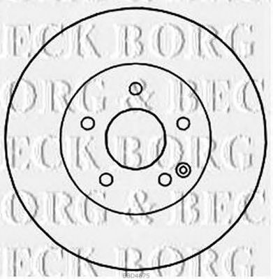 BORG & BECK bbd4675 -  Тормозной диск